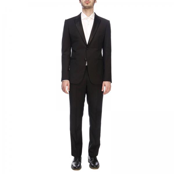Emporio Armani Outlet: Suit men - Black | Suit Emporio Armani 21VMOP ...