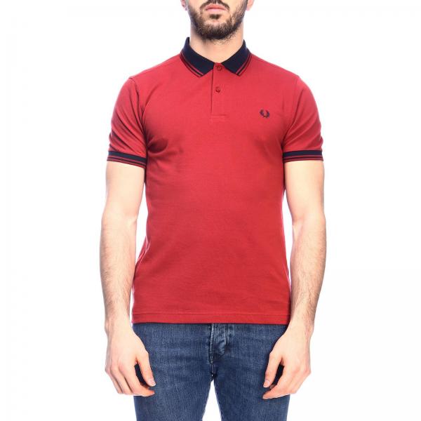 Fred Perry Outlet: T-shirt men - Red | T-Shirt Fred Perry M4567 GIGLIO.COM