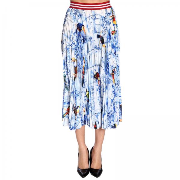 Stella Jean Outlet: Skirt women - Gnawed Blue | Skirt Stella Jean ...