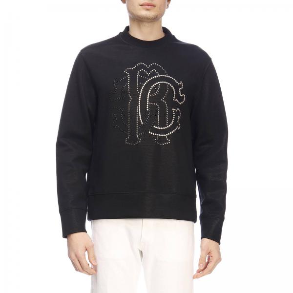 Roberto Cavalli Outlet: sweater for man - Black | Roberto Cavalli ...