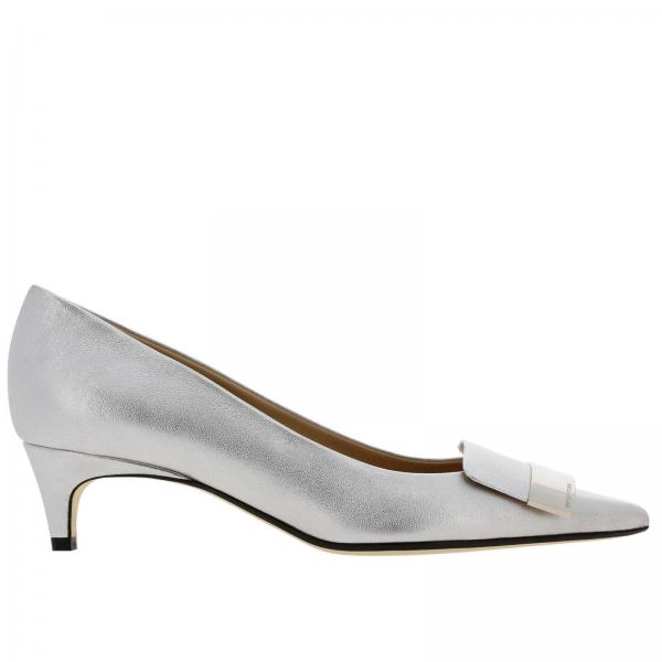 Sergio Rossi Outlet: Shoes women - Silver | Pumps Sergio Rossi A78952 ...
