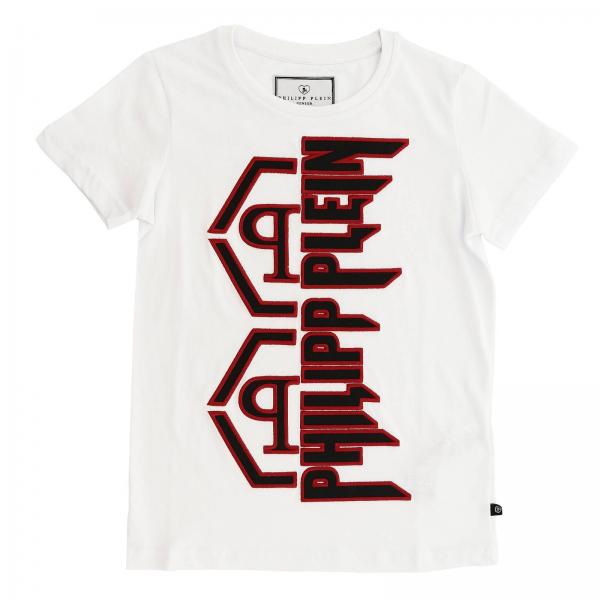 BiancoA Con Maxi Bambino Girocollo Shirt T Philipp Plein CxrdoBeW