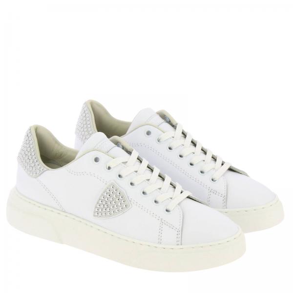 Philippe Model Outlet: sneakers for woman - White | Philippe Model ...