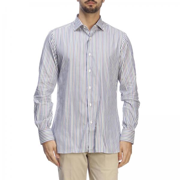 Isaia Outlet: Shirt men | Shirt Isaia Men Blue | Shirt Isaia MO10TC ...