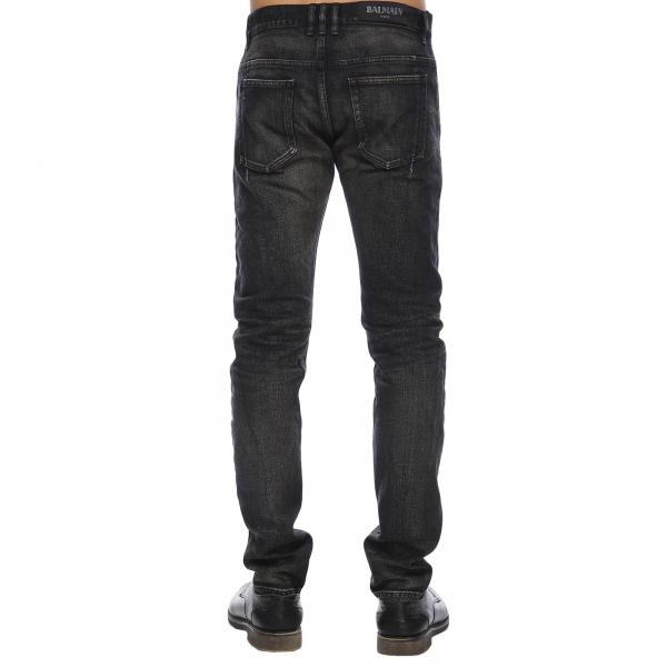 Balmain Jeans Men Black Jeans Balmain Rh15230d008 Gigliocom