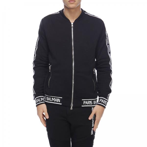 BALMAIN: jacket for man - Black | jacket RH08900J928 online on GIGLIO.COM