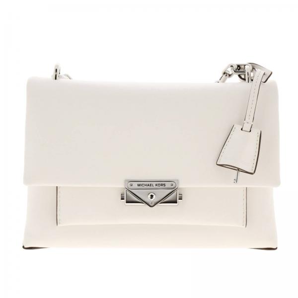 michael kors white leather shoulder bag