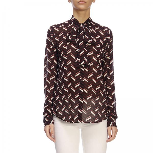 Michael Michael Kors Outlet: Shirt women - Burgundy | Shirt Michael ...