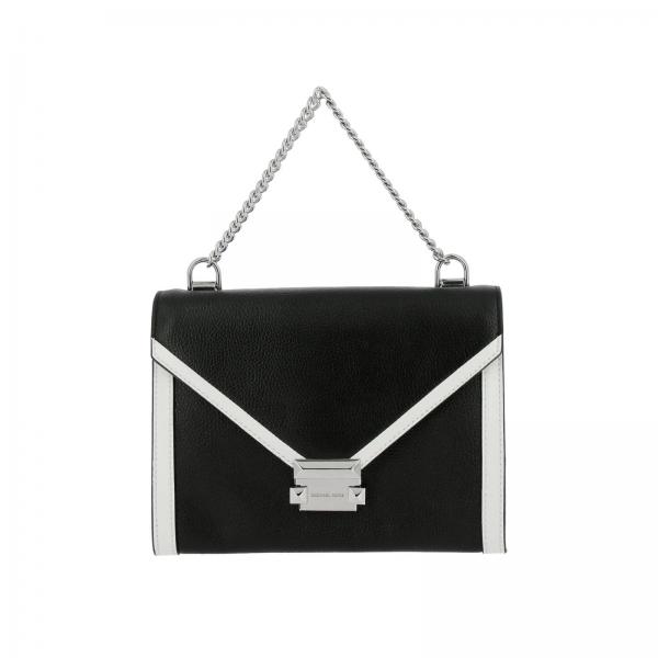 Michael kors draw strip shoulder bag in black