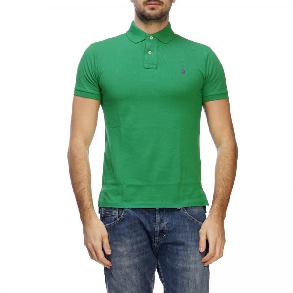 Polo Ralph Lauren Outlet: t-shirt for man - Green | Polo Ralph Lauren t ...