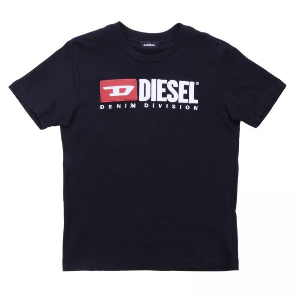Diesel Outlet: t-shirt for boys - Black | Diesel t-shirt 00J47V 00YI9 ...