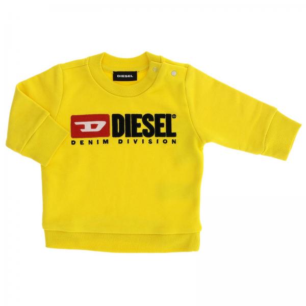 Diesel Outlet Sweater Kids Sweater Diesel Kids Yellow Sweater Diesel 00k1z7 0iajh Giglio Com