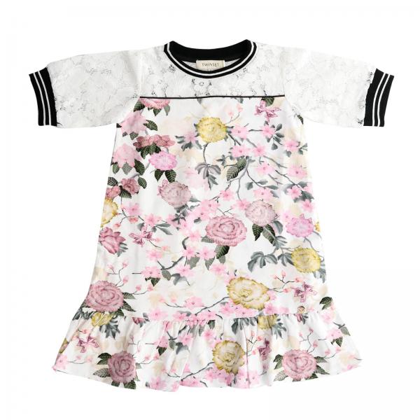 Twinset Outlet Dress kids Twin Set Dress Twinset Kids Pink Dress