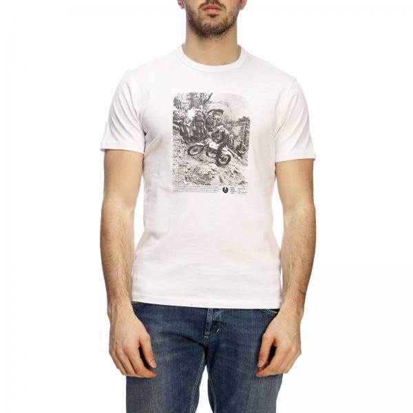 Belstaff Outlet: t-shirt for man - White | Belstaff t-shirt 71140225 ...
