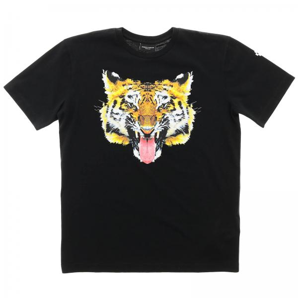 Marcelo Burlon Outlet: t-shirt for boys - Black | Marcelo Burlon t ...