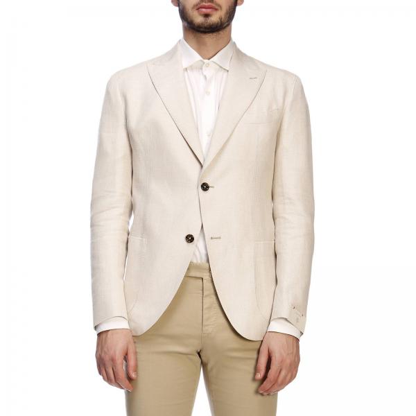 Eleventy Outlet: Blazer men - Ivory | Blazer Eleventy 979JA3123 ...