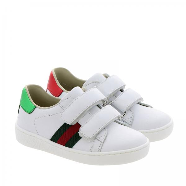 GUCCI: shoes for boys - White | Gucci shoes 455447 CPWP0 online on ...
