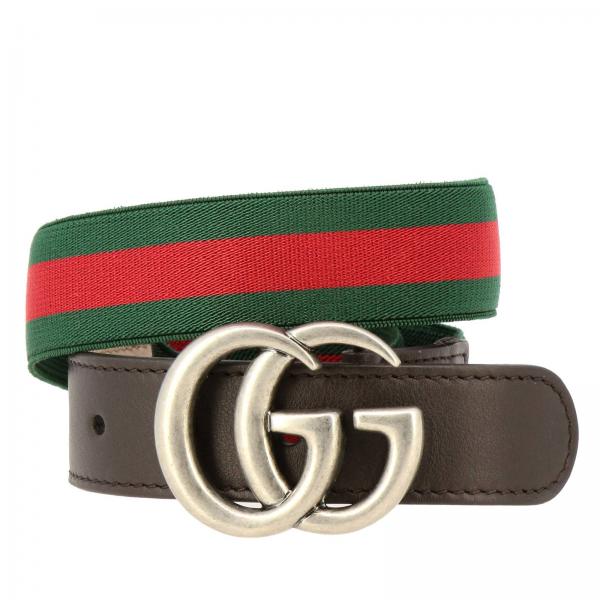 GUCCI: Belt kids - Green | Belt Gucci 432707 HAENN GIGLIO.COM