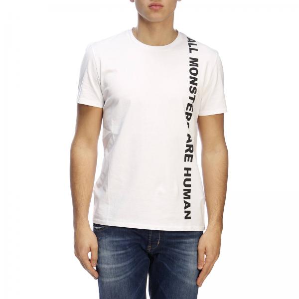 Just Cavalli Outlet: t-shirt for man - White | Just Cavalli t-shirt ...