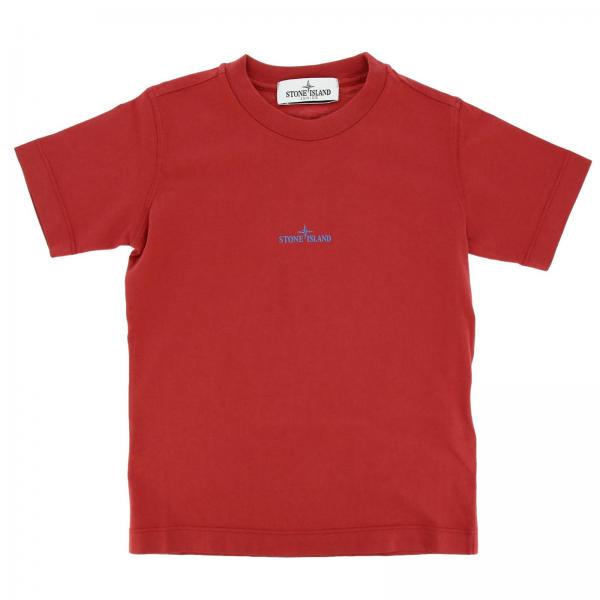 Stone Island Junior Outlet: T-shirt kids Stone Island - Red | T-Shirt ...