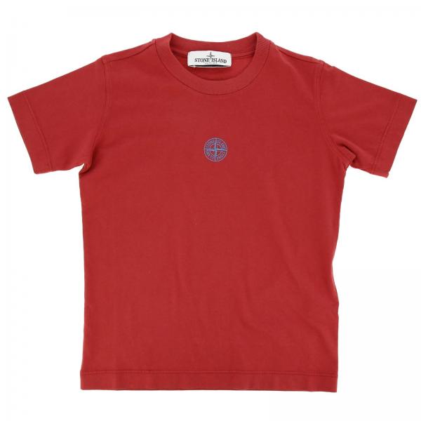 Stone Island Junior Outlet: t-shirt for boys - Red | Stone Island ...