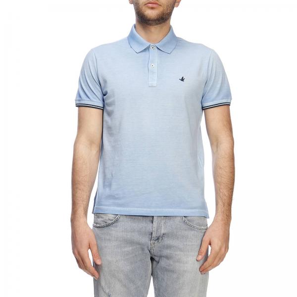 Brooksfield Outlet: t-shirts for man - Gnawed Blue | Brooksfield t ...