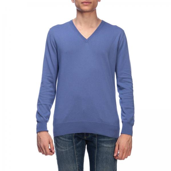 Cruciani Outlet: Sweater men - Gnawed Blue | Sweater Cruciani CU559.V04 ...