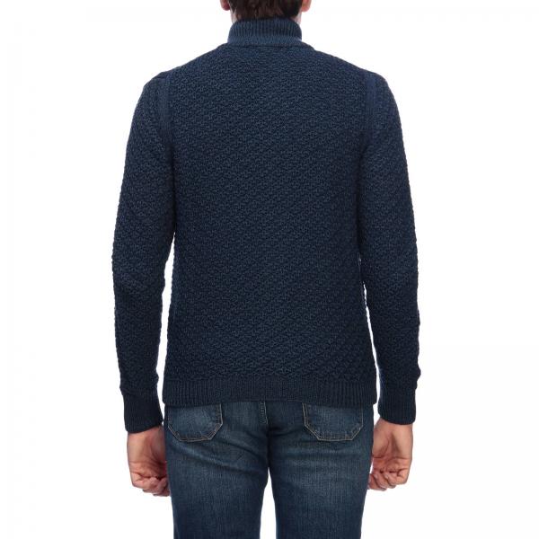 Cruciani Outlet: Sweater men - Blue | Sweater Cruciani CU19.081 GIGLIO.COM