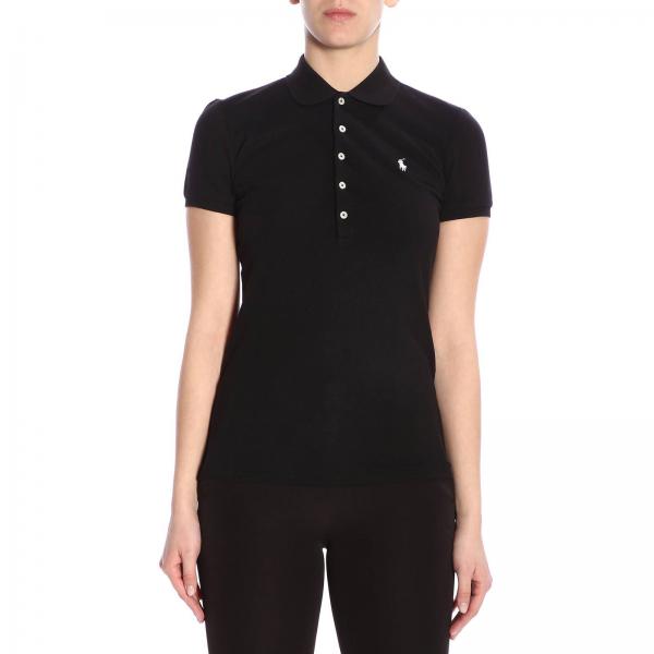 Polo Ralph Lauren Outlet: T-shirt women - Black | T-Shirt Polo Ralph ...