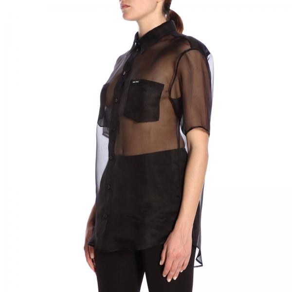 Di Mezza Organza Camicia Manica Seta OiZuTkXP