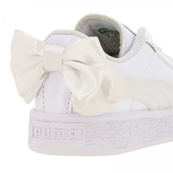Puma Outlet: Sneakers Basket bow in vernice e raso con maxi fiocco | Scarpe  Puma Bambino Bianco | Scarpe Puma 368986 GIGLIO.COM