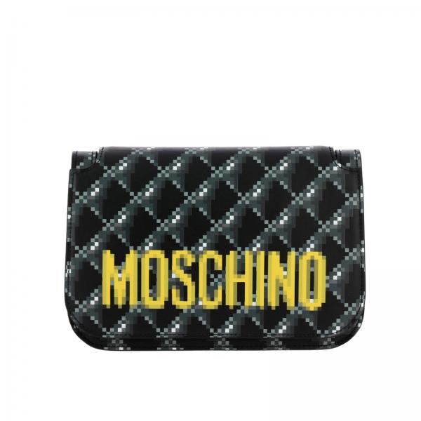 Borsa Moschino Couture Capsule Collection Pixel a tracolla in pelle