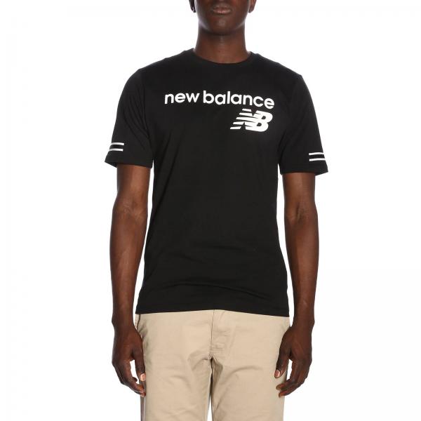 New Balance Outlet: t-shirt for men - Black | New Balance t-shirt ...