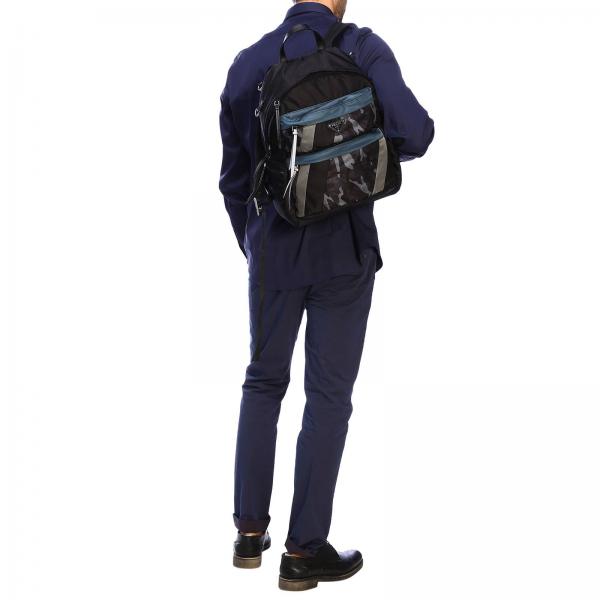 Opd Prada NeroIn Con Logo E Uomo 2acn 2vz025 Tasche Nylon Triangolare Camouflage Zaino PkXiuZ