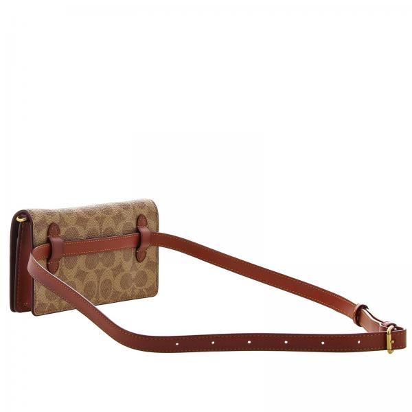 E Convertible Borsa Mini 72161 CuoioBorsa In Donna Pelle Cerato Con marsupio Coach Canvas Logo Bag PyN8v0wmnO