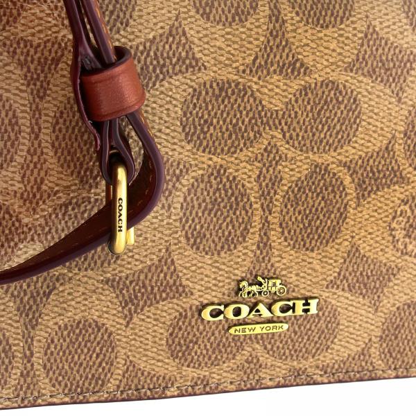 E Convertible Borsa Mini 72161 CuoioBorsa In Donna Pelle Cerato Con marsupio Coach Canvas Logo Bag PyN8v0wmnO