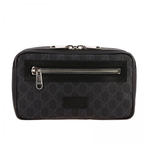 GUCCI: Small full zip belt bag in GG Supreme leather with Web 