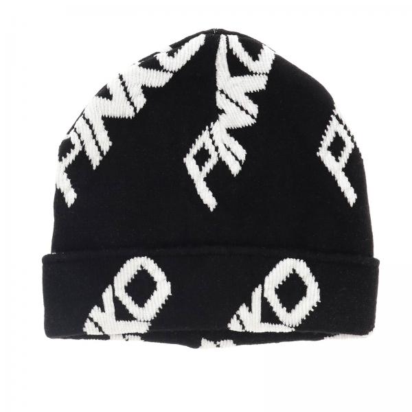 Pinko Outlet: Personal trainer hat with all over logo - Black | Pinko ...