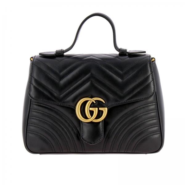 Gg Marmont Small Gucci Bag In Quilted Leather With Shoulder Strap Gg Marmont Small Gucci Bag In Quilted Leather With Shoulder Strap
