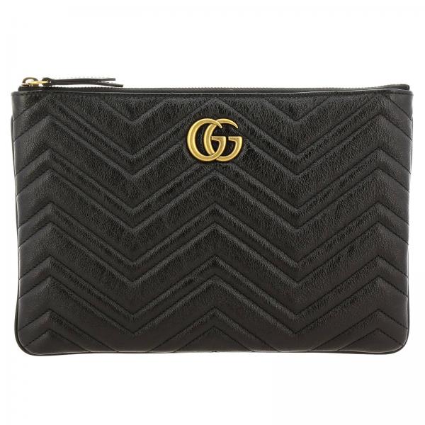 gg marmont leather clutch