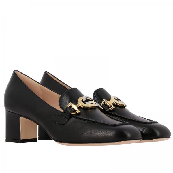 GUCCI: Zumi leather court shoes with horsebit | High Heel Shoes Gucci ...