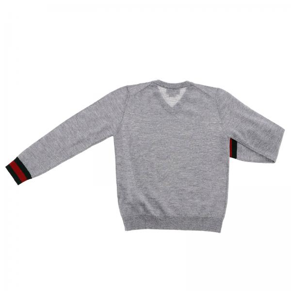 GUCCI：セーター 男の子 - グレー | GIGLIO.COMオンラインのGucci セーター 418774 X1284