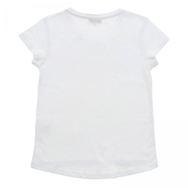 Kenzo Junior Outlet shortsleeved Tshirt with maxi logo White