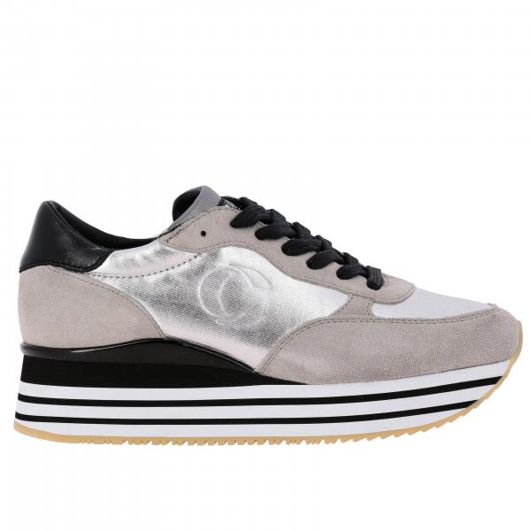 Crime London Outlet: Shoes women - Grey | Sneakers Crime London ...