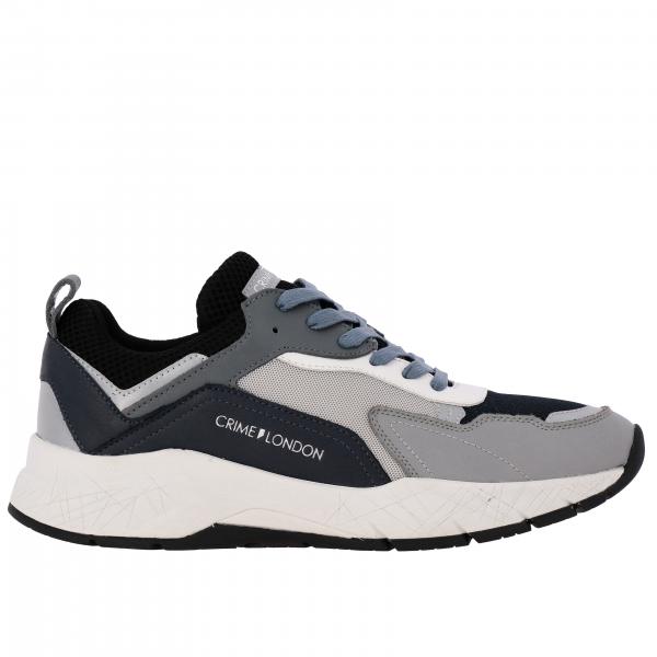 Crime London Outlet: sneakers for man - Blue | Crime London sneakers ...