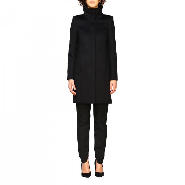 Patrizia Pepe Outlet: coat for woman - Black | Patrizia Pepe coat ...