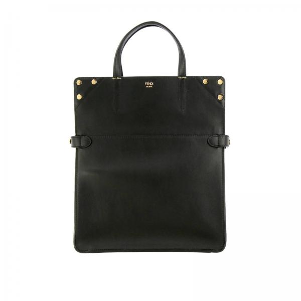 A72a Con FendiBorsa Dettagli Pelle Opaca Tote Borse In Ff Small A Tracolla Flip Donna 8bt302 QoedCBrxW