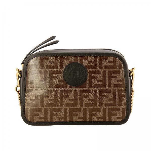 FENDI: Camera case bag in smooth and vitrified leather with FF print ...