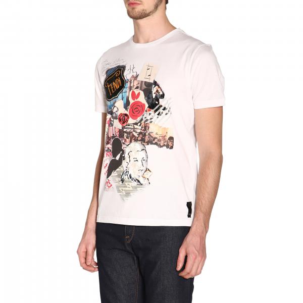 FENDI: T-shirt men | T-Shirt Fendi Men White | T-Shirt Fendi FY0894 ...