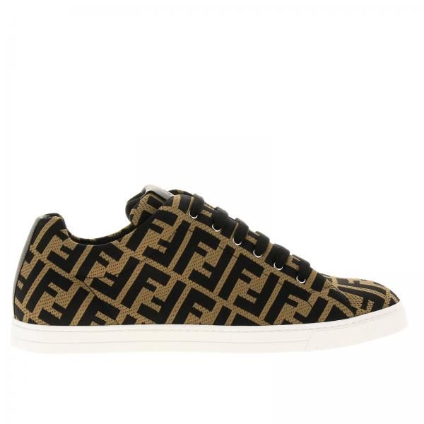 Fendi sneakers in jacquard fabric with FF all over monogram | Sneakers ...
